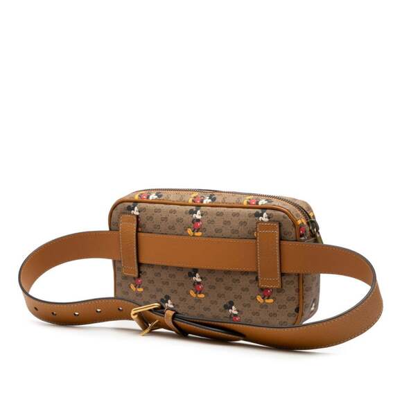 Gucci x Disney Mickey Mouse GG Supreme Body Bag/Waist Bag 602695 Brown Multic... - Picture 2 of 7